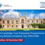 University of Central Asia (UCA) Cambridge Trust Scholarship Programme for Young Scholars (2025-2026)