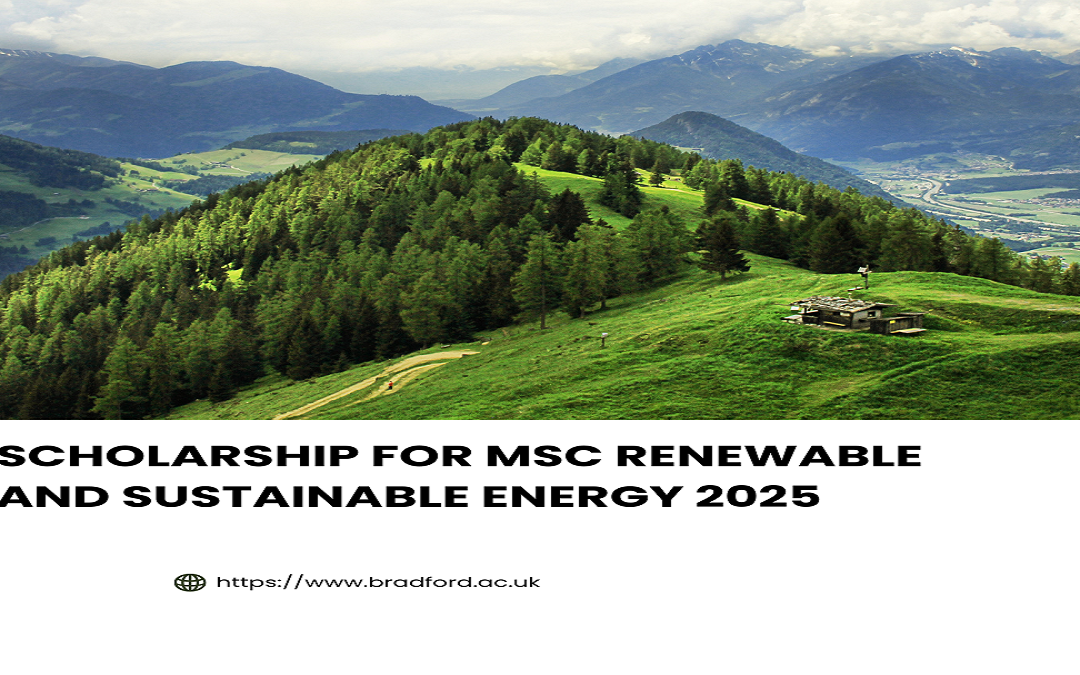 MSc Renewable and Sustainable Energy Scholarship 2025/26