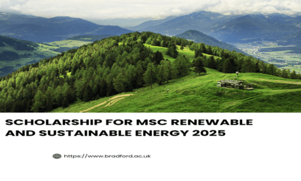 MSc Renewable and Sustainable Energy Scholarship 2025/26