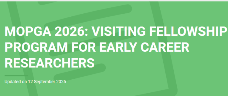 MOPGA 2026 Fellowship – Research in France