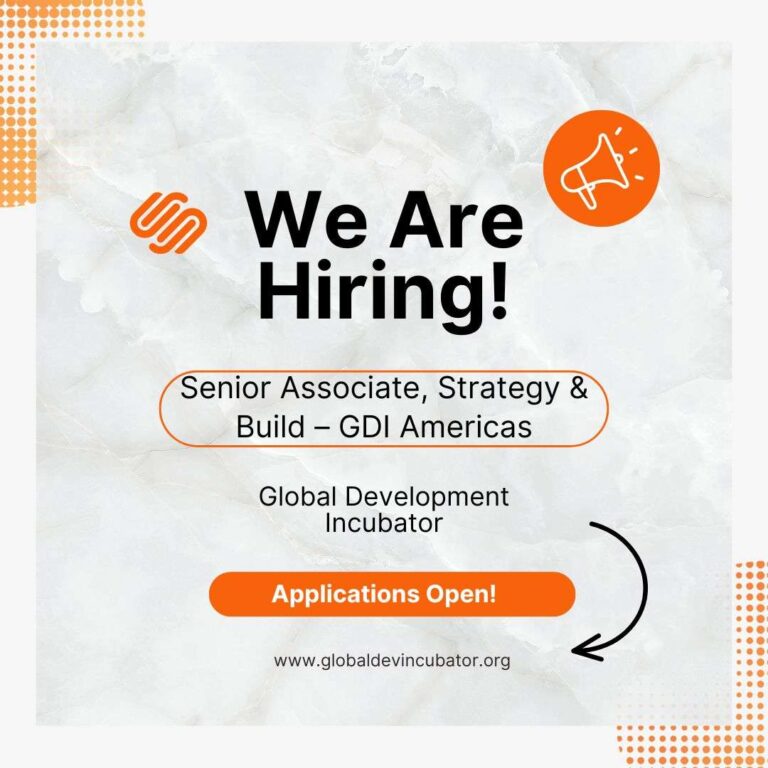 Job Opportunity - GDI Senior Associate – Strategy & Build (Americas) 2026