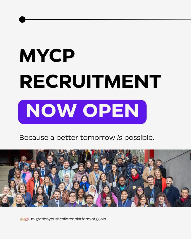 Join the Migration Youth & Children Platform (MYCP) Coordination Team for 2025–2026
