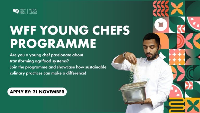World Food Forum Young Chefs Programme (YCP) 2026–2027: Applications Now Open to Young People Worldwide
