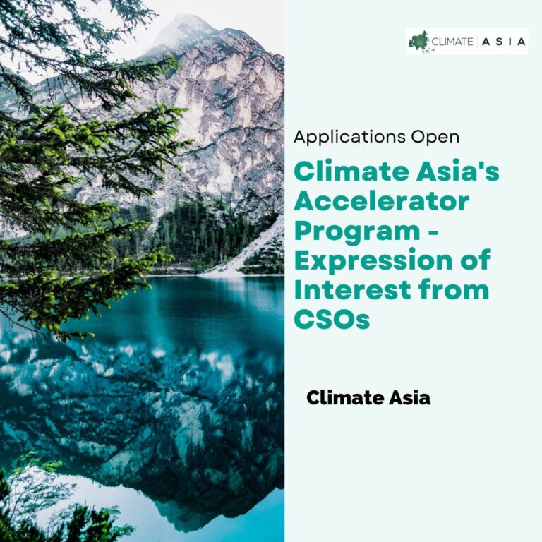 Climate Asia Accelerator Program: How Asian CSOs Can Scale Climate Solutions in 2025