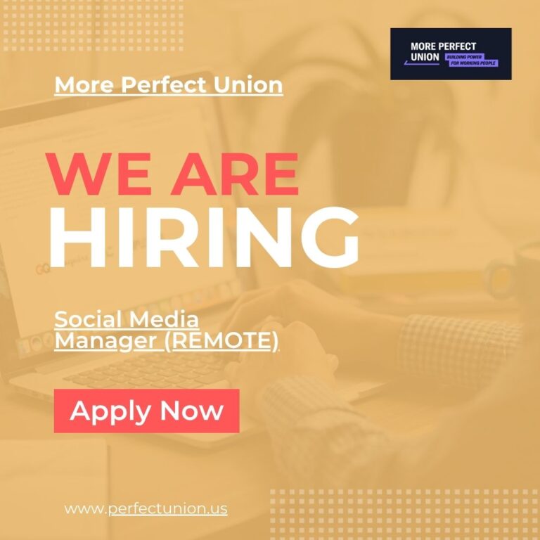 More Perfect Union Social Media Manager Job: A High-Impact Role Shaping the Future of Digital Journalism 2026