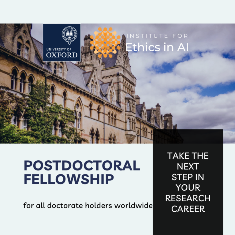 Oxford Institute for Ethics in AI Visiting Fellowships 2026/27 – Applications Now Open