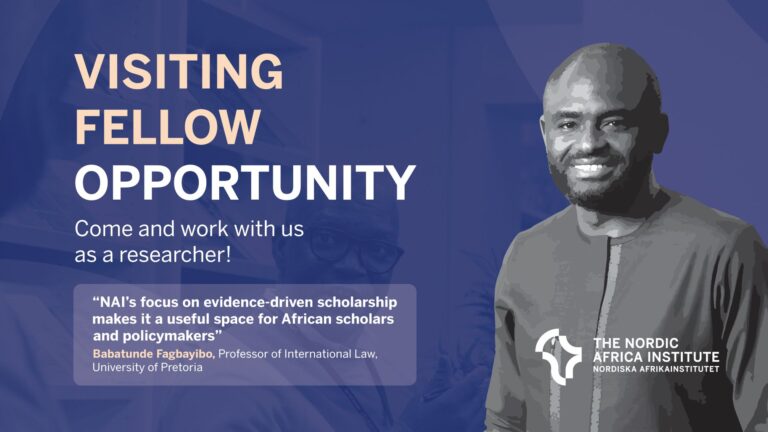 Visiting Fellow Program in Sweden for African Researchers (Fully Funded 2026-2027)