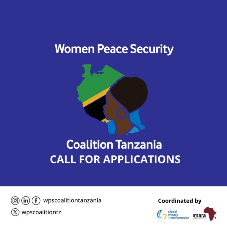 Tanzania Women Peace and Security Opportunities: Join the TWPS Coalition