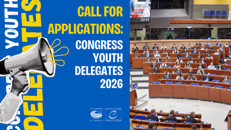 Call for Applications: Join the 2026 “Rejuvenating Politics” Youth Delegate Programme by the Congress of Local and Regional Authorities(Fully-funded)