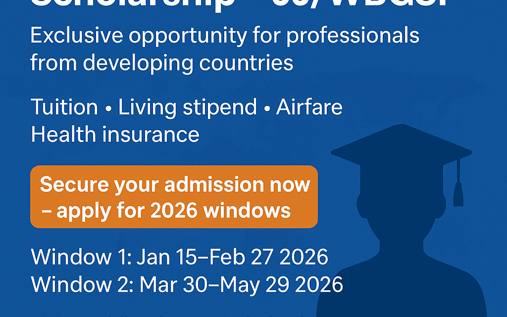 The Joint Japan/World Bank Graduate Scholarship Programme