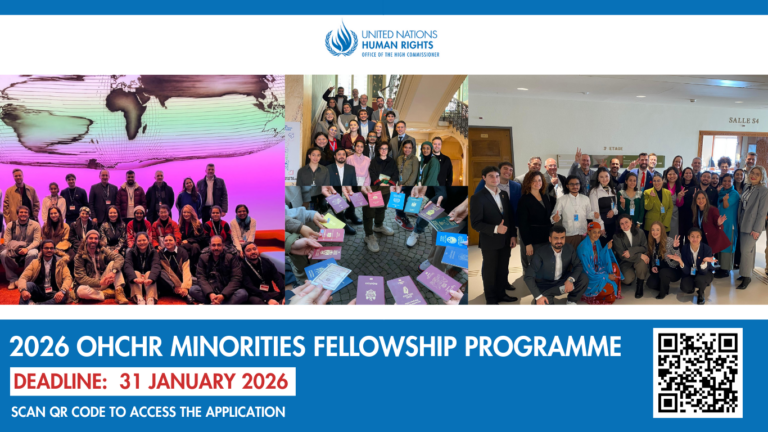 OHCHR Minorities Fellowship Programme (MFP) 2026: Fully Funded Training Opportunity in Human Rights – Open to All Nationalities!