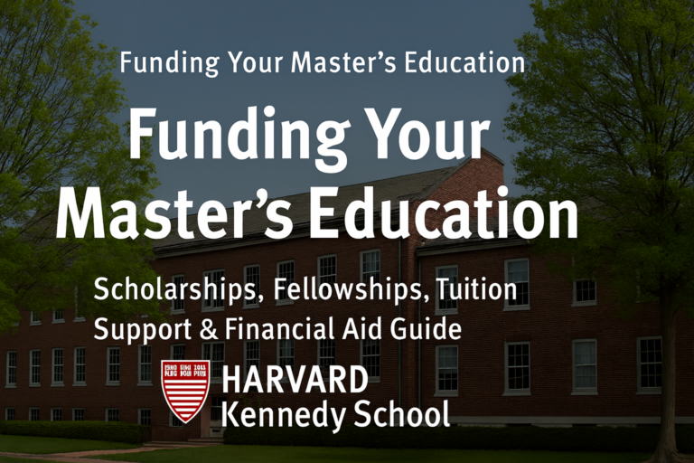 Funding Your Master’s Education at Harvard Kennedy School (HKS): Scholarships, Fellowships, Tuition Support & Financial Aid Guide