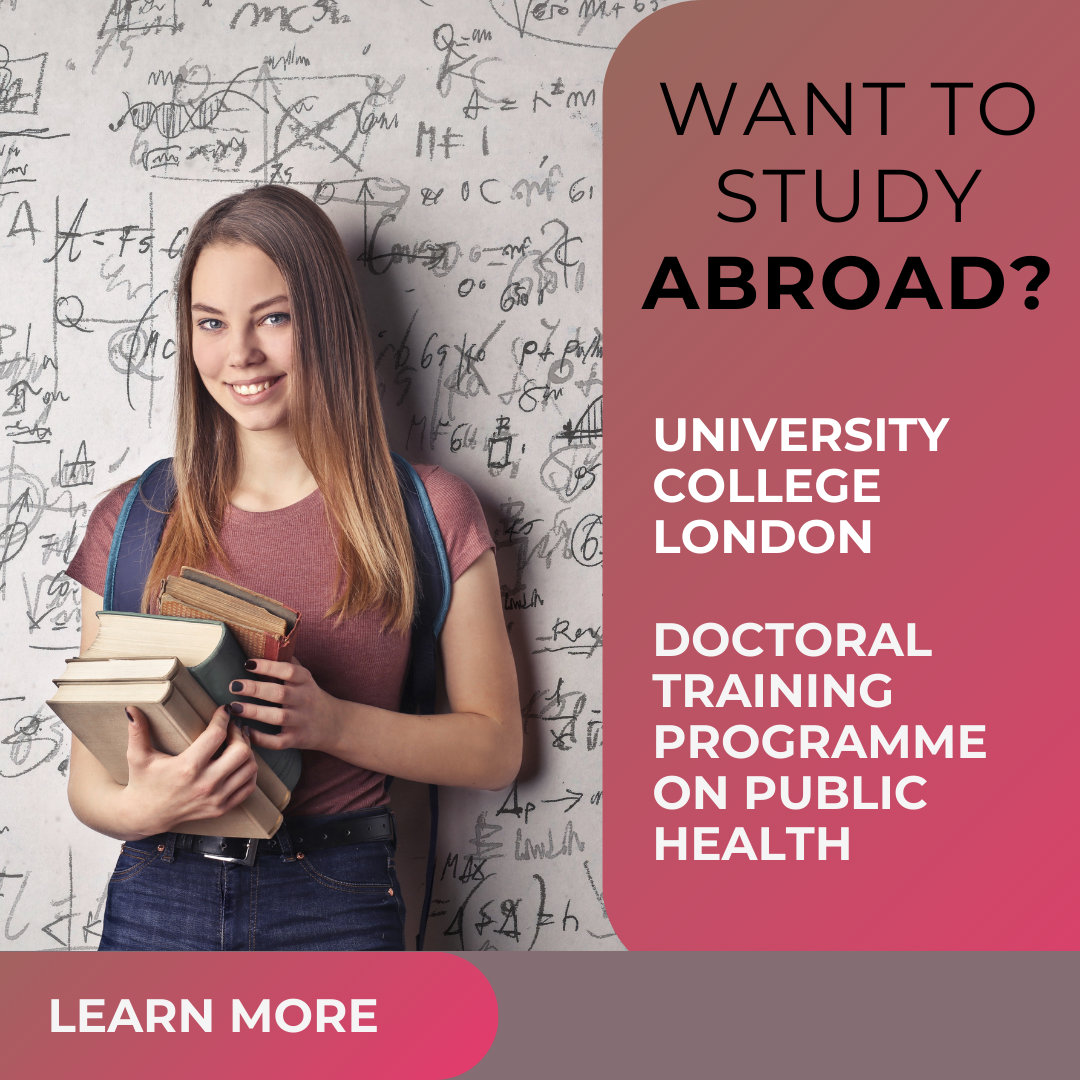 PhD Opportunity: MRC UCL Birkbeck Doctoral Training Programme (Health of the Public Theme)