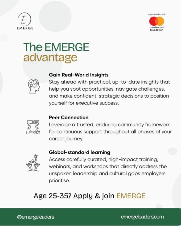Shaping the Future of African Leadership: Join the EMERGE Programme