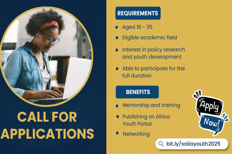 Apply Now: Africa Youth Portal Research Programme for Emerging Postgraduate Researchers (Fully-funded and Open to All African Nationals)