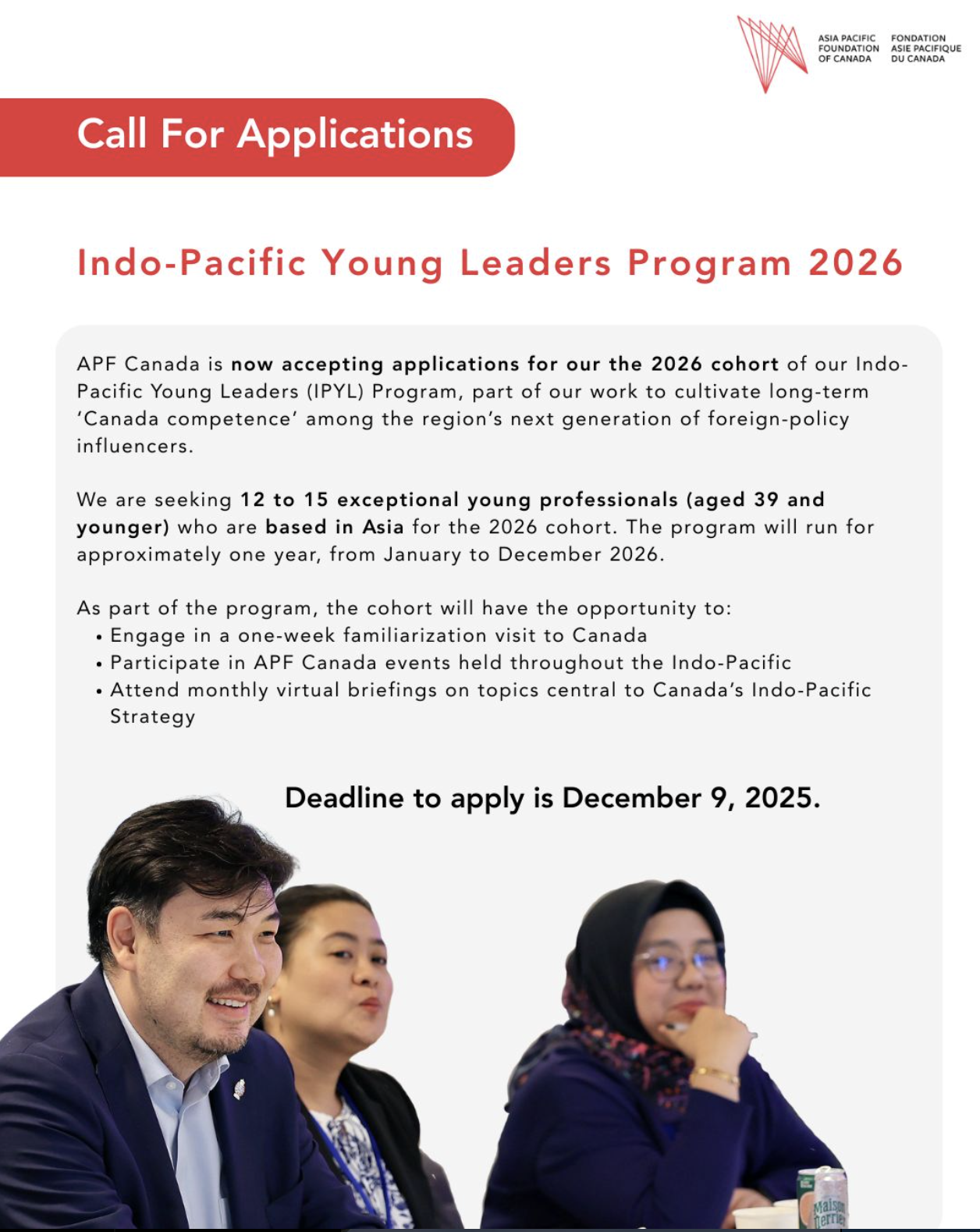 Indo-Pacific Young Leaders Program 2026: Fully Funded Opportunity for Young Professionals in Asia